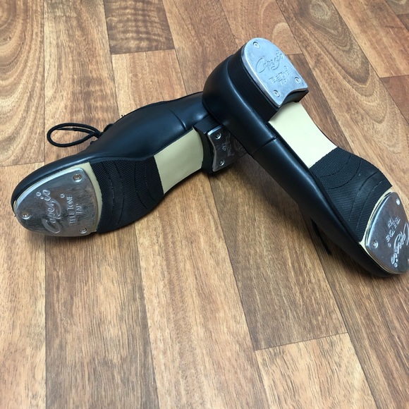 Capezio Tel Tone Black Tap Shoes Size Kids 8M - Picture 7 of 7